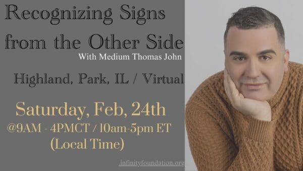 Recognizing Signs from the Other Side - Highland Park, IL & Virtual | Saturday, February 24th, 2024 | 9:00 AM - 4:00 PM CST